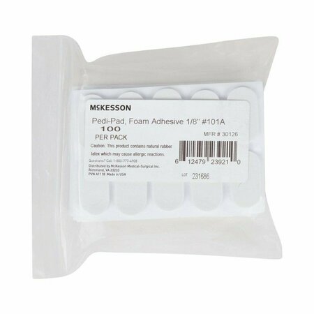 MCKESSON PEDI-PAD Adhesive Protective Pad, Size 101-A, 1000PK 30126